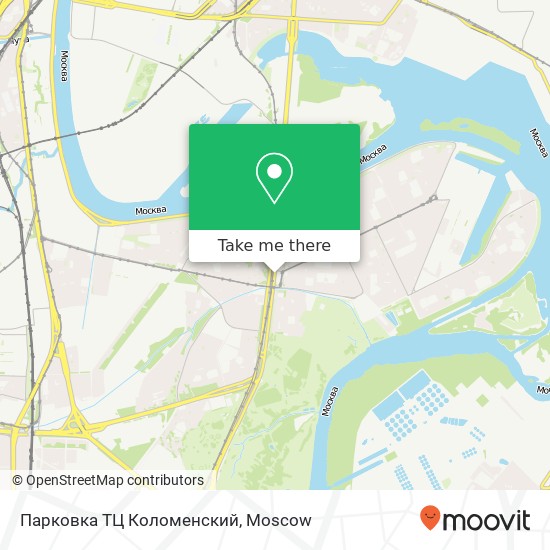 Парковка ТЦ Коломенский map