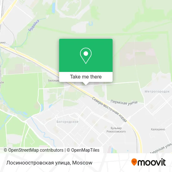 Лосиноостровская улица map