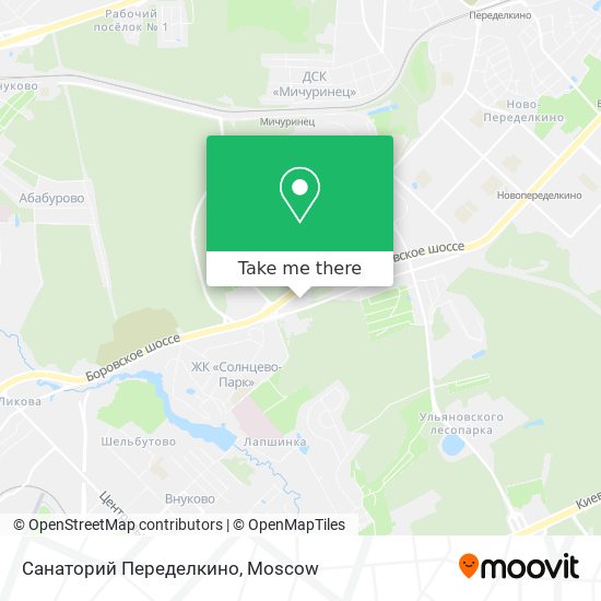 Санаторий Переделкино map