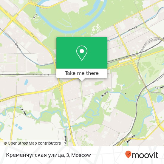 Кременчугская улица, 3 map