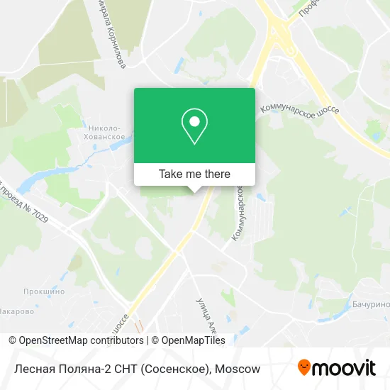 Лесная Поляна-2 СНТ (Сосенское) map