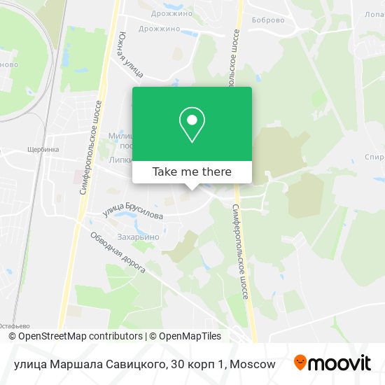 улица Маршала Савицкого, 30 корп 1 map
