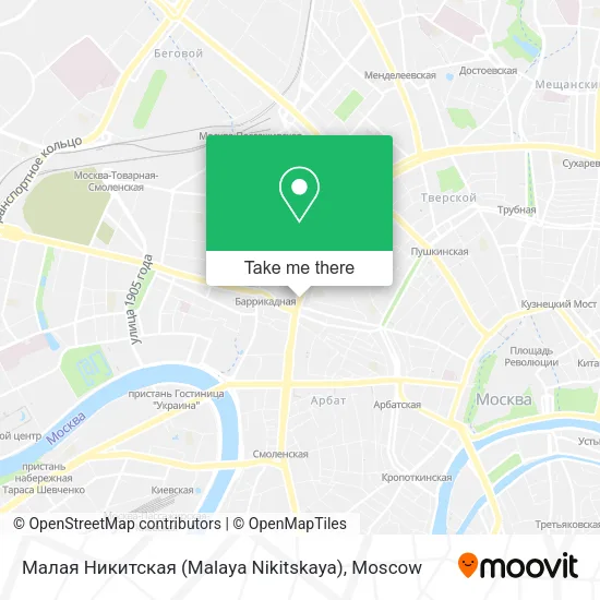 Малая Никитская (Malaya Nikitskaya) map