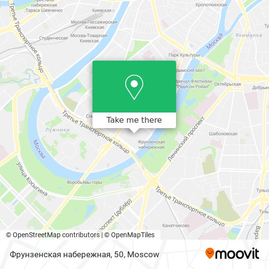 Фрунзенская набережная, 50 map