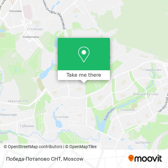 Победа-Потапово СНТ map