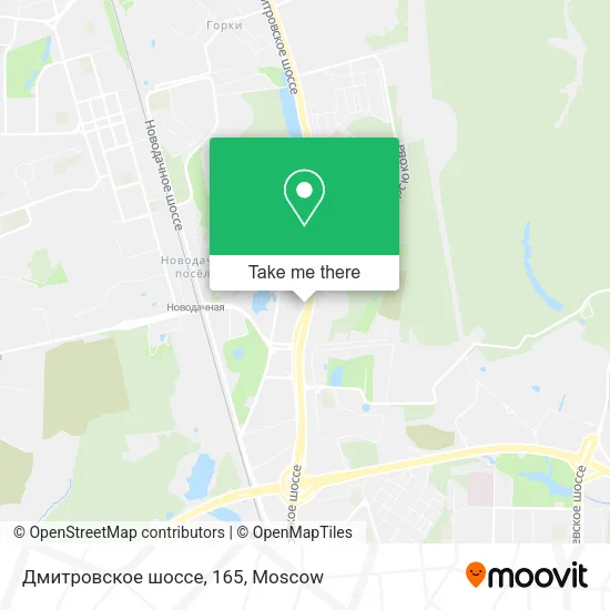 Дмитровское шоссе, 165 map