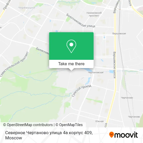 Северное Чертаново улица 4a корпус 409 map