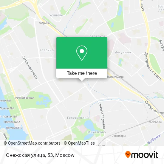Онежская улица, 53 map