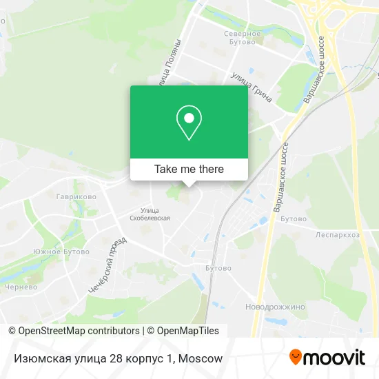 Изюмская улица 28 корпус 1 map
