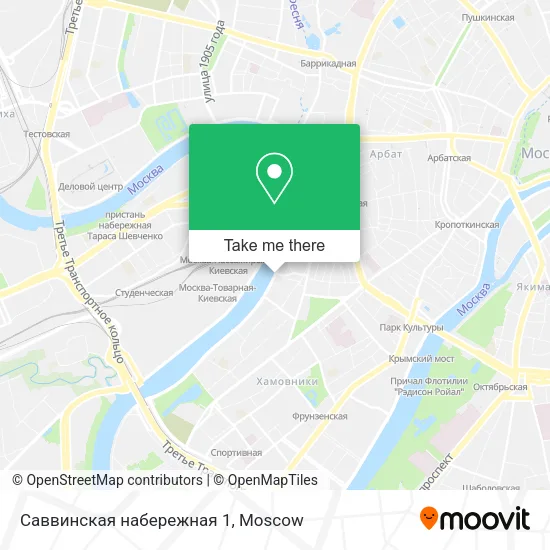 Саввинская набережная 1 map