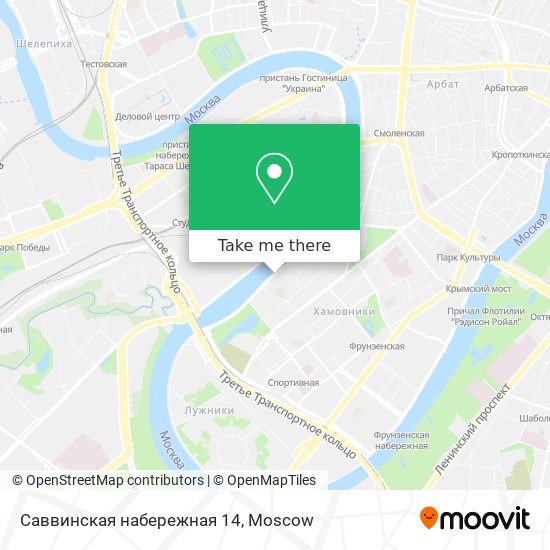 Саввинская набережная 14 map