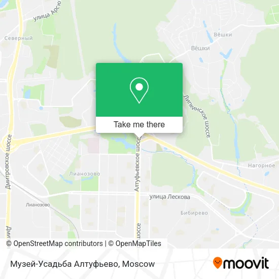 Музей-Усадьба Алтуфьево map