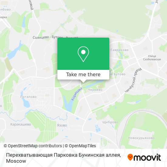 Перехватывающая Парковка Бунинская аллея map