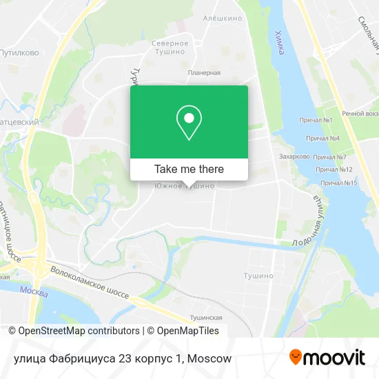 улица Фабрициуса 23 корпус 1 map
