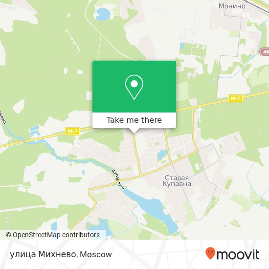 улица Михнево map