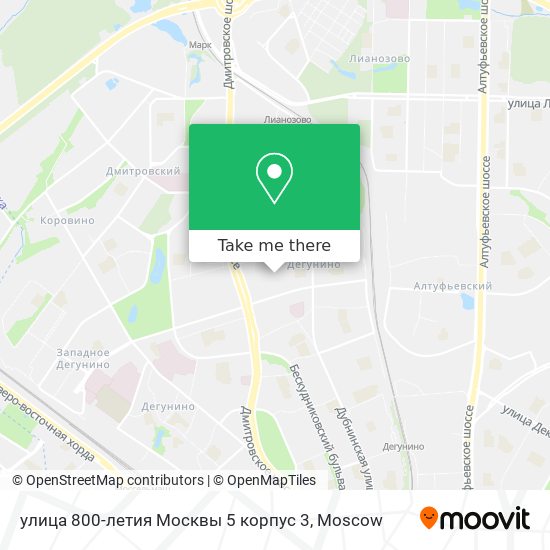улица 800-летия Москвы 5 корпус 3 map