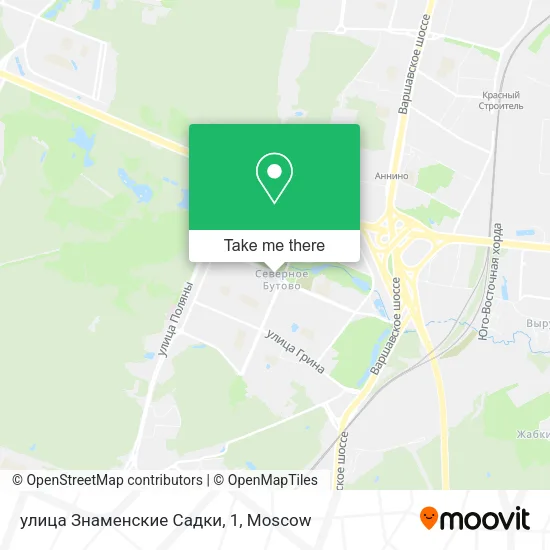 улица Знаменские Садки, 1 map