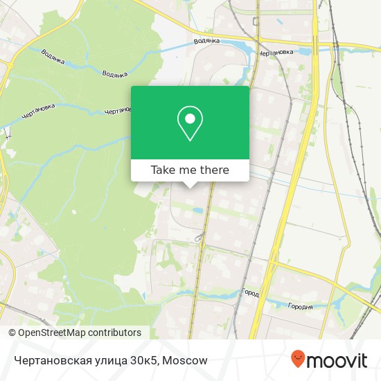 Чертановская улица 30к5 map