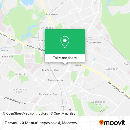 Песчаный Малый переулок 4 map