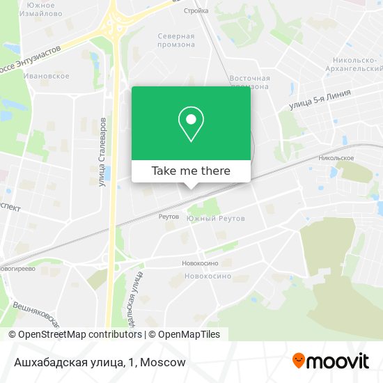 Ашхабадская улица, 1 map