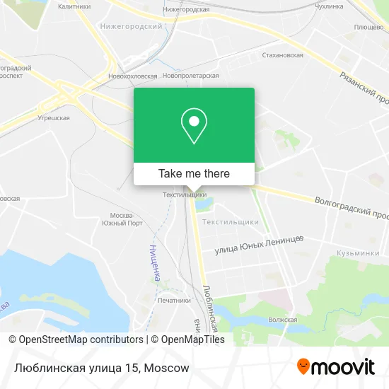 Люблинская улица 15 map
