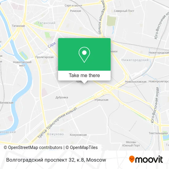 Волгоградский проспект 32, к.8 map
