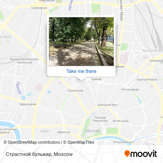 Страстной бульвар map