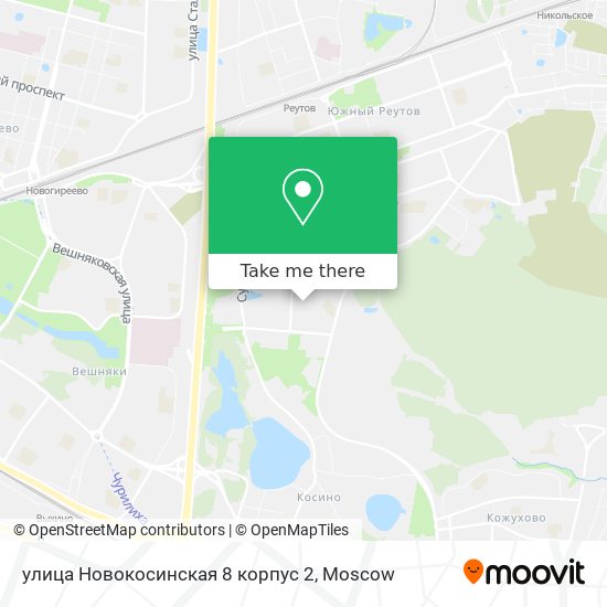 улица Новокосинская 8 корпус 2 map