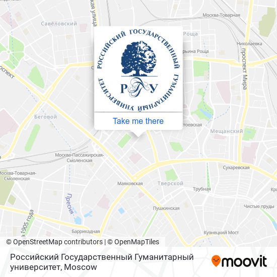 Российский Государственный Гуманитарный университет map