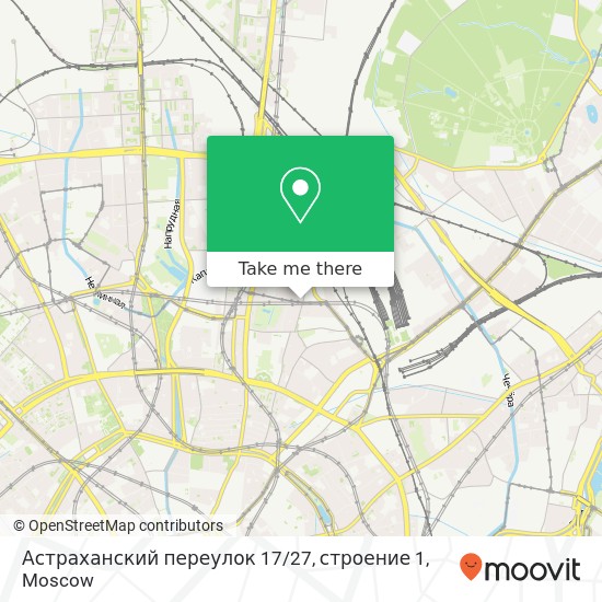 Астраханский переулок 17 / 27, строение 1 map