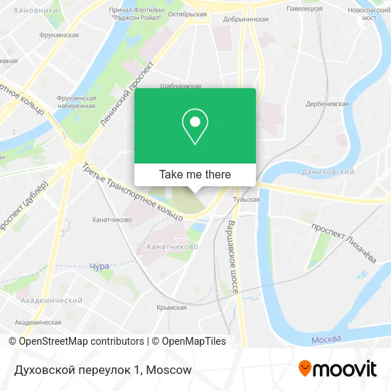 Духовской переулок 1 map