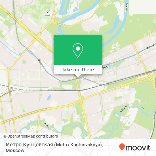 Метро-Кунцевская (Metro-Kuntsevskaya) map