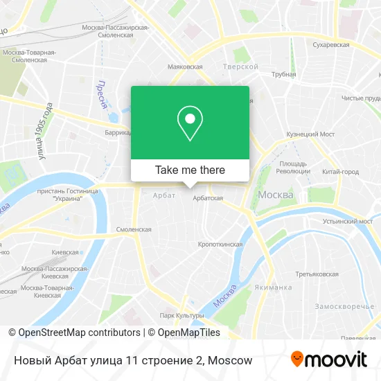 Новый Арбат улица 11 строение 2 map