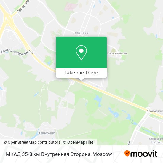 МКАД 35-й км Внутренняя Сторона map