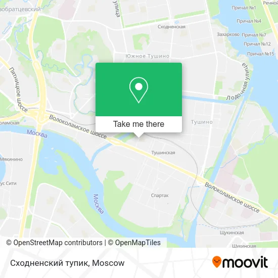 Сходненский тупик map