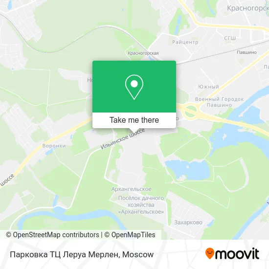 Парковка ТЦ Леруа Мерлен map