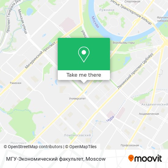 МГУ-Экономический факультет map