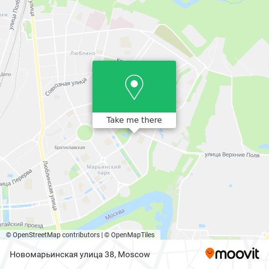 Новомарьинская улица 38 map