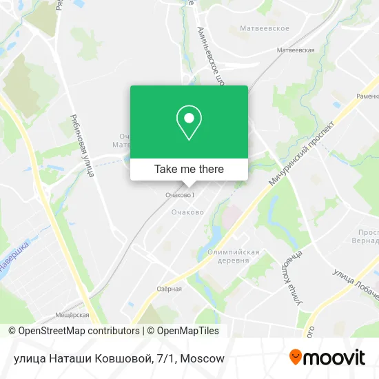 улица Наташи Ковшовой, 7/1 map