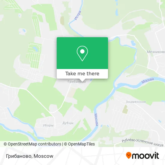 Грибаново map