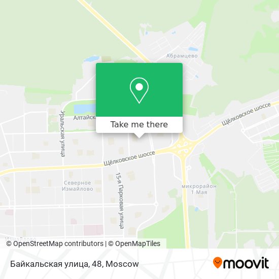 Байкальская улица, 48 map