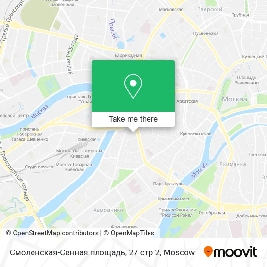 Смоленская-Сенная площадь, 27 стр 2 map