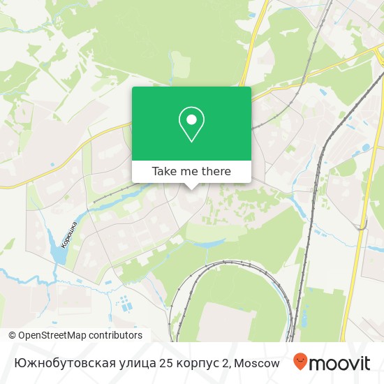 Южнобутовская улица 25 корпус 2 map