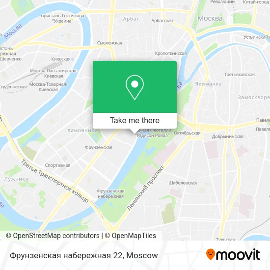 Фрунзенская набережная 22 map