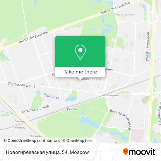 Новогиреевская улица, 54 map