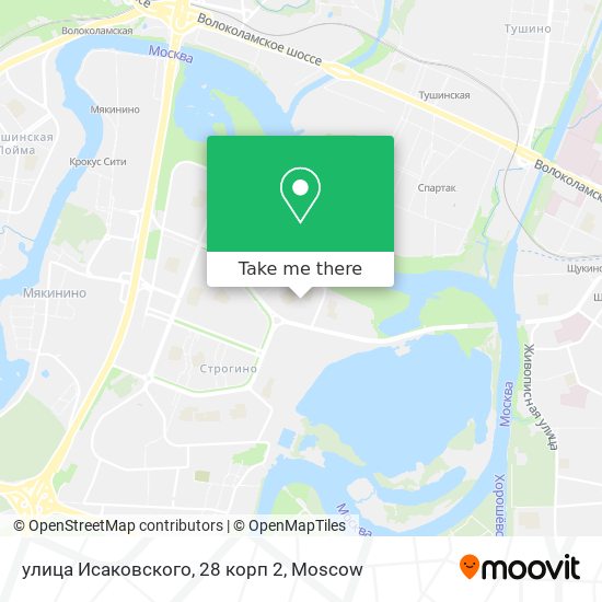 улица Исаковского, 28 корп 2 map