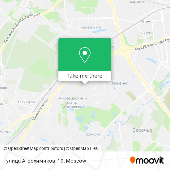 улица Агрохимиков, 19 map