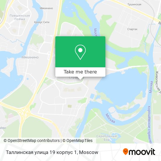 Таллинская улица 19 корпус 1 map