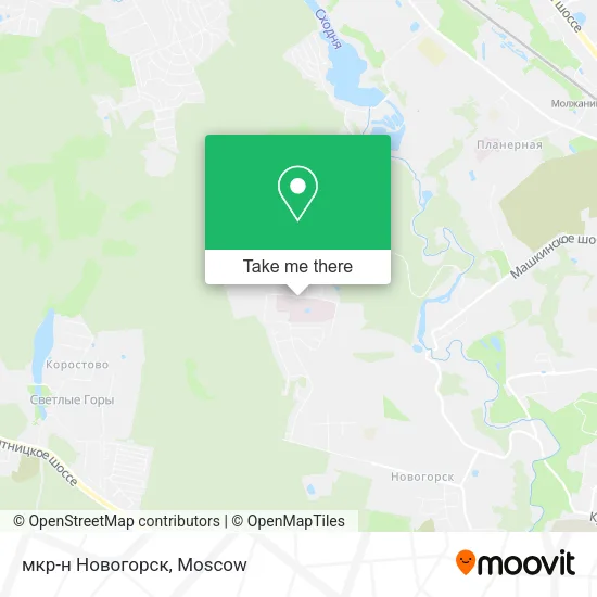 мкр-н Новогорск map