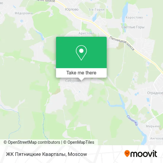 ЖК Пятницкие Кварталы map
